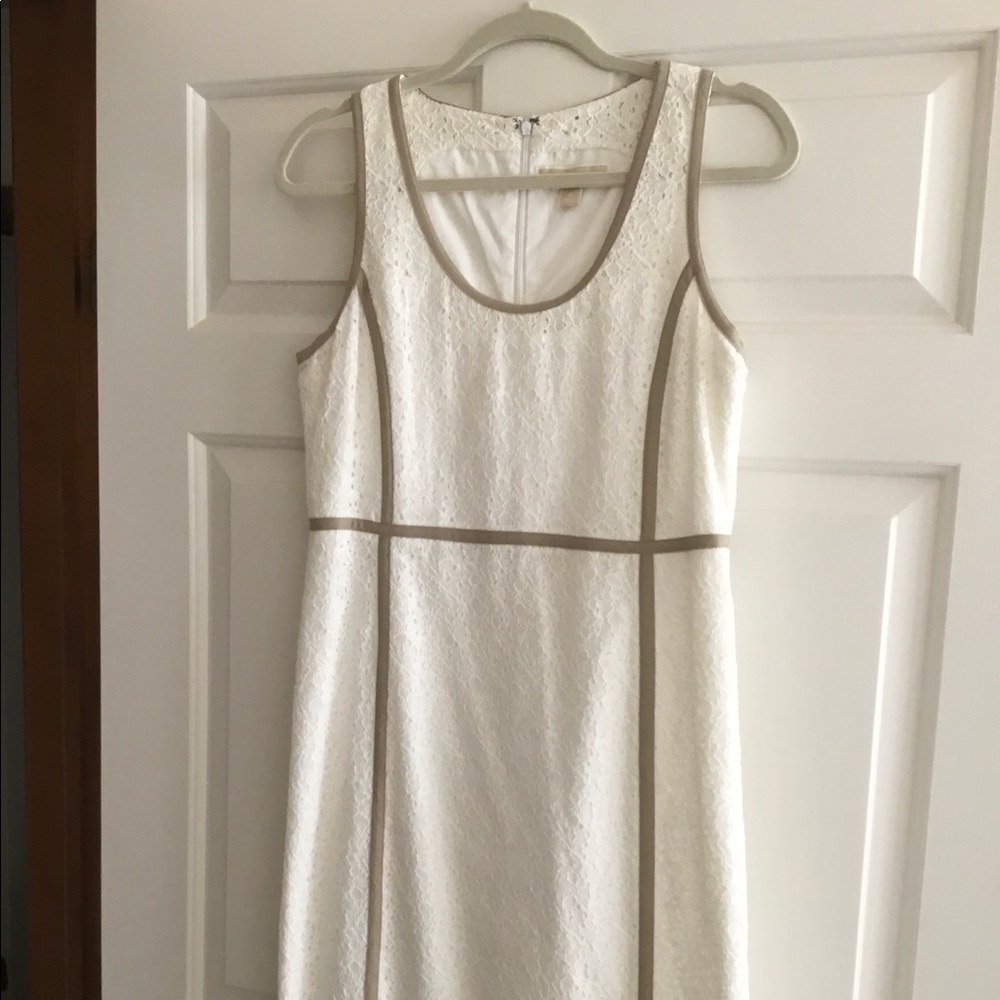 Michael Kors White Lace Shift Dress